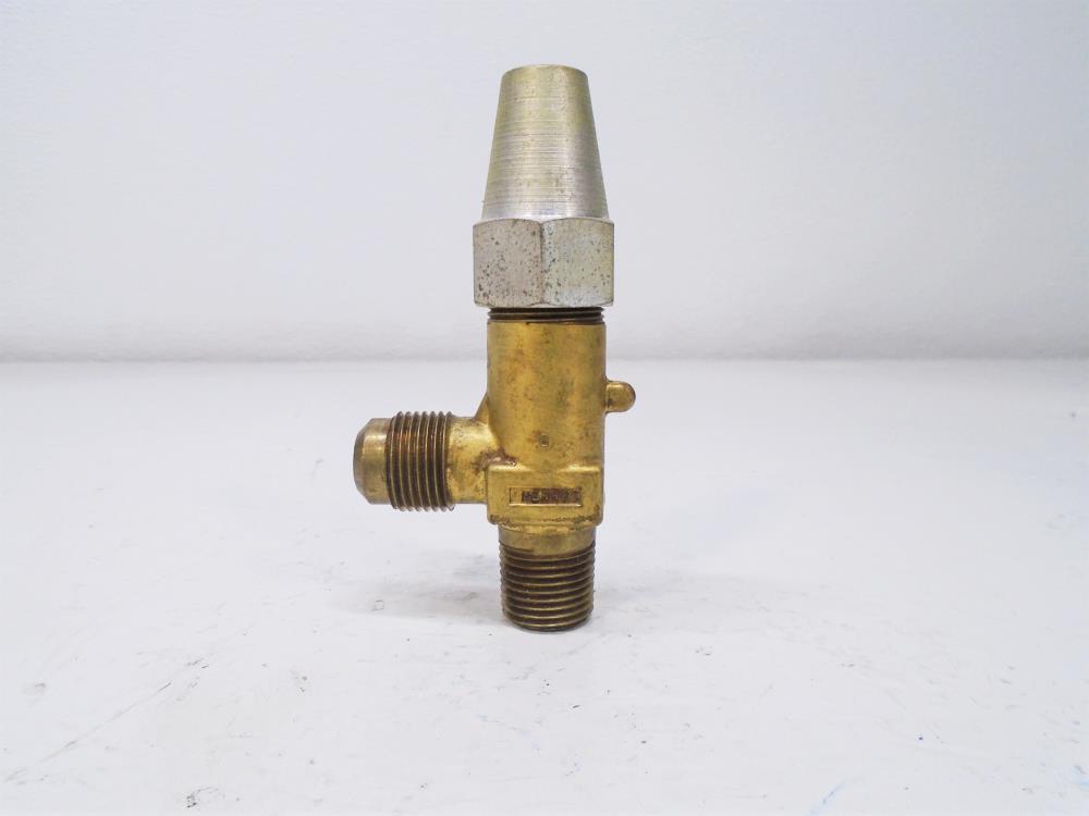 LOT of (3) Henry Packed Brass Angle Valves, 1/2" MPT x 5/8" Flare, #7768-B